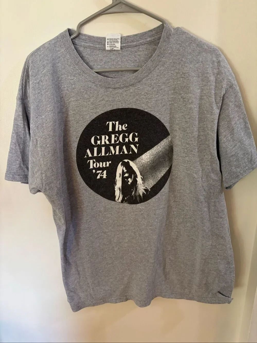 Vintage Greg Allman 1974 Concert T-Shirt